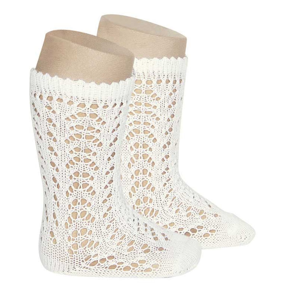 靴下 condor 子供 4歳～11歳 パール オープンワーク ニーソックス カラー1 （ コンドル 子ども用靴下 キッズ ソックス くつ下 くつした Perle openwork knee socks ニーハイソックス ハイソックス 丈夫 キッズ用 ジュニア用 ） 【カバ 4】