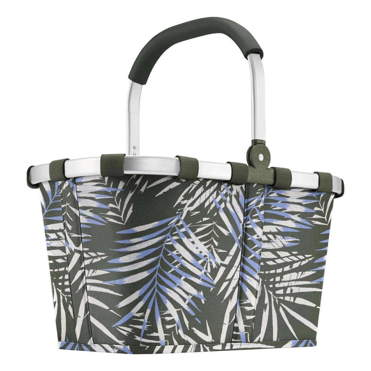 買い物カゴ reisenthel ライゼンタール CARRYBAG JUNGLE TRAIL GREEN （ キャリーバッグ ショッピングバッグ 折りたたみ マイバッグ レジカゴ エコバッグ 軽量 レジかご 車 ランドリー アウトドア 買い物バッグ 大容量 おしゃれ ）
