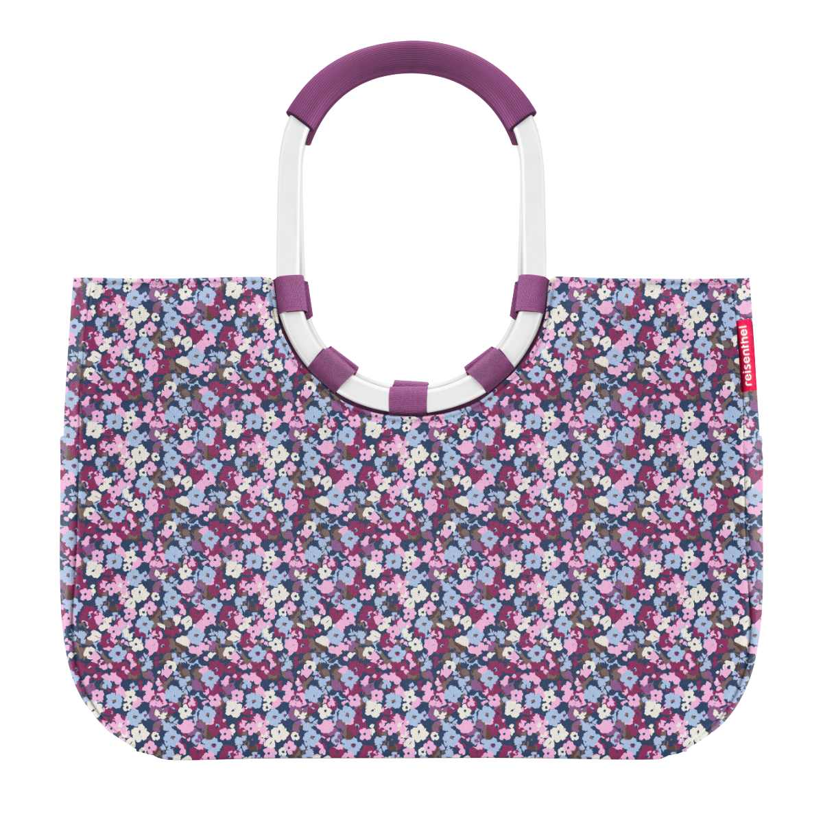 ショッピングバッグ ライゼンタール LOOPSHOPPER L VIOLA （ エコバッグ マチ広 大容量 トートバッグ 買い物バッグ レディース バッグ 花柄 マイバッグ 手提げ 肩掛け 大きい アルミハンドル ショルダーバッグ ジム ） 【モーブ】
