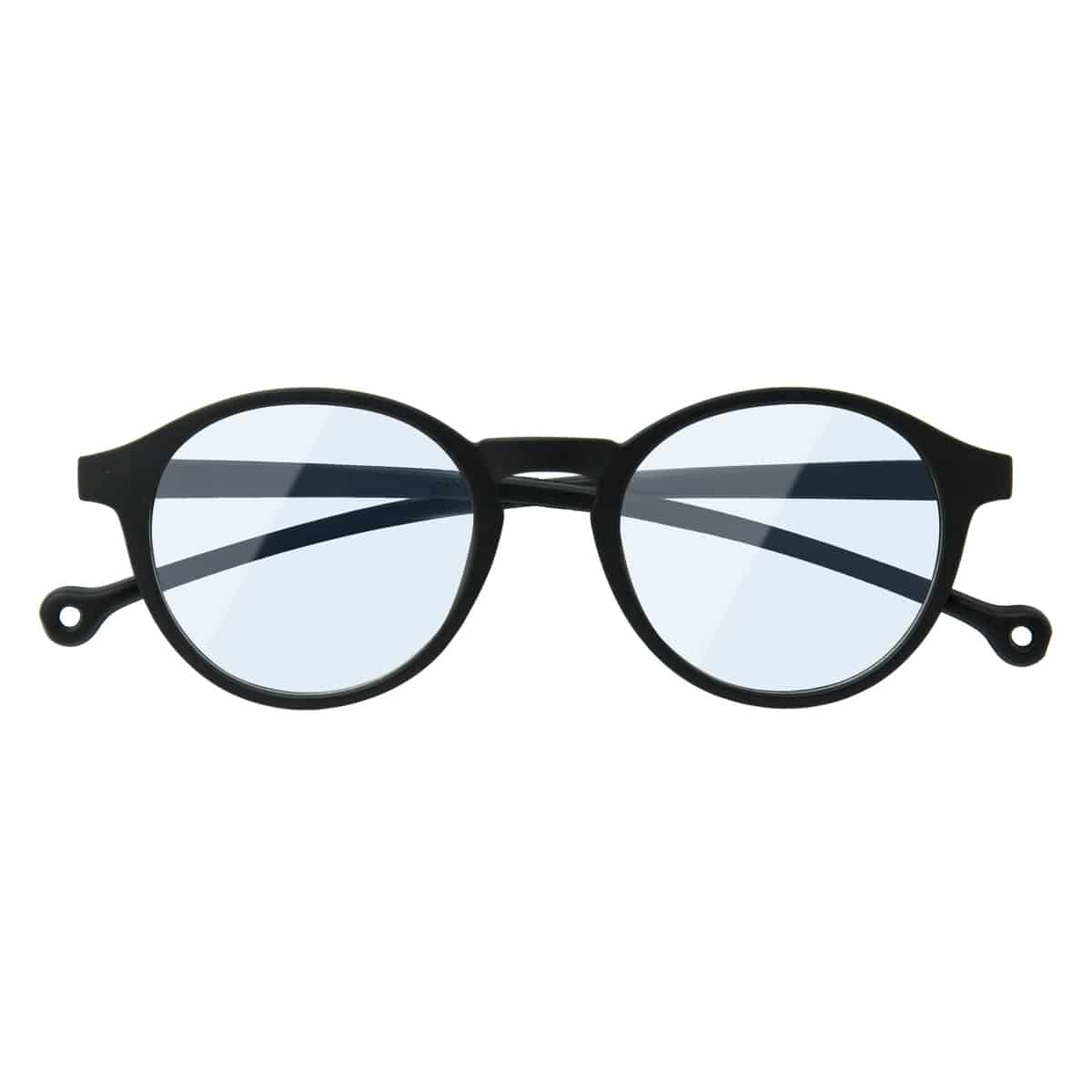 PC用メガネ PARAFINA VOLGA ブルーライトカット （ メガネ おしゃれ 軽量 フレーム 眼鏡 めがね ブルーライト 反射防止 PCメガネ 度なし ポリカーボネート ） 【BLACK】