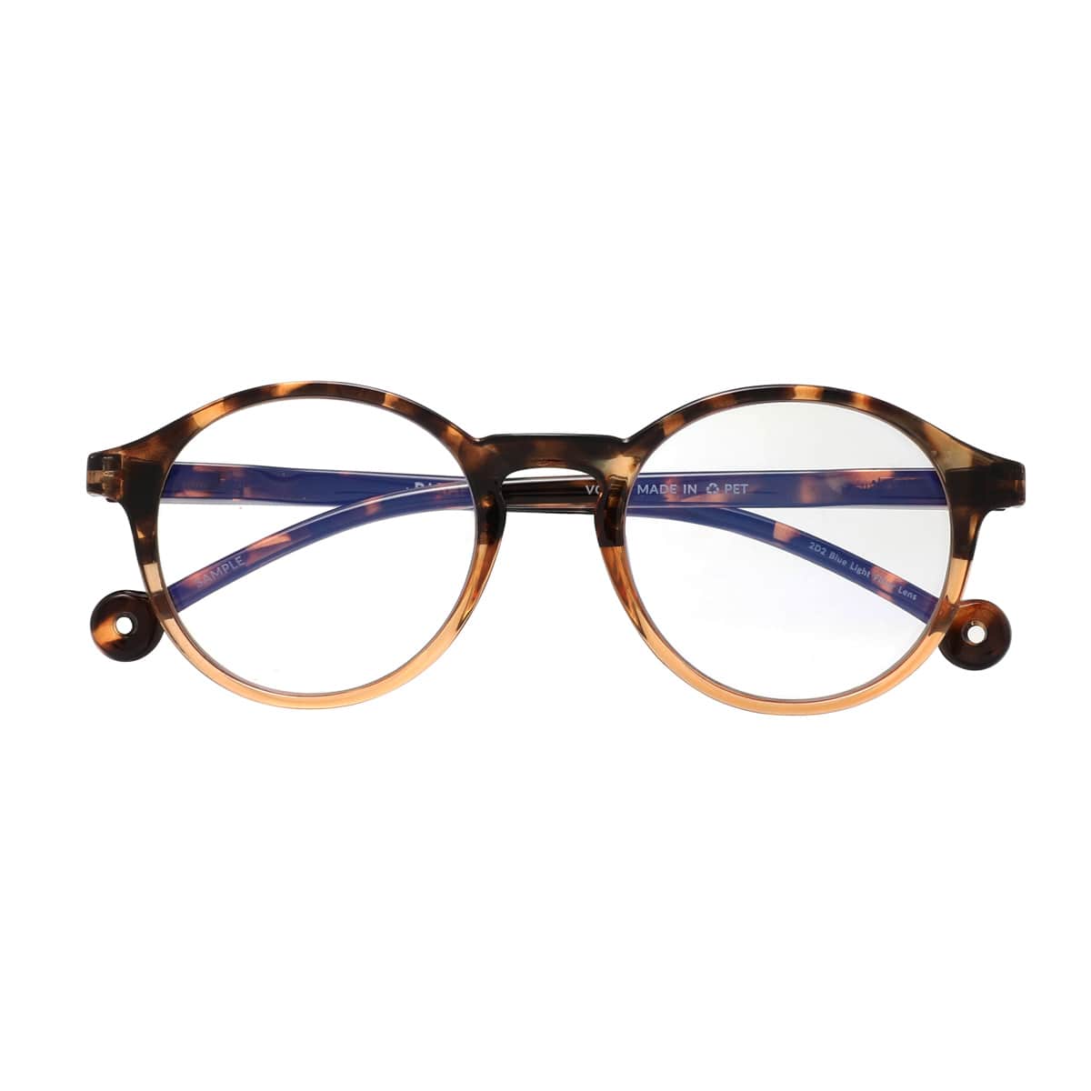 PC用メガネ PARAFINA VOLGA ブルーライトカット （ メガネ おしゃれ 軽量 フレーム 眼鏡 めがね ブルーライト 反射防止 PCメガネ 度なし ポリカーボネート ） 【TortoiseHoneyDemi】