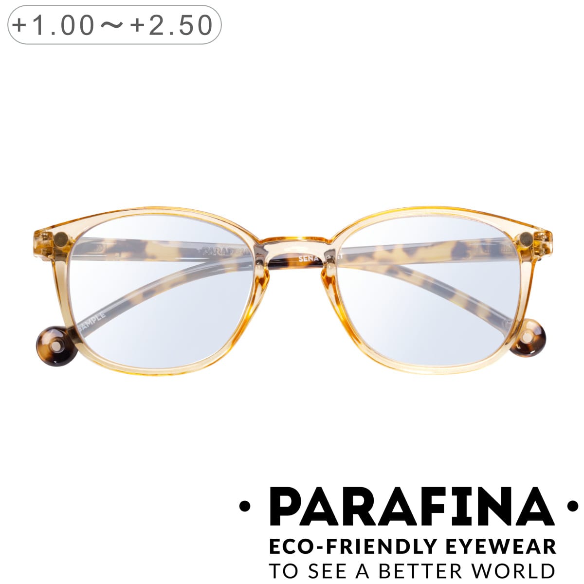 リーディンググラス PARAFINA SENA TRANSPARENT MOROCCO ブルーライトカット （ ブルーライトカットメガネ パソコン用メガネ PC用メガネ pc 軽量 軽い 反射防止加工 映り込み防止 耐久性 おしゃれ 丈夫 メガネ ） 【B】