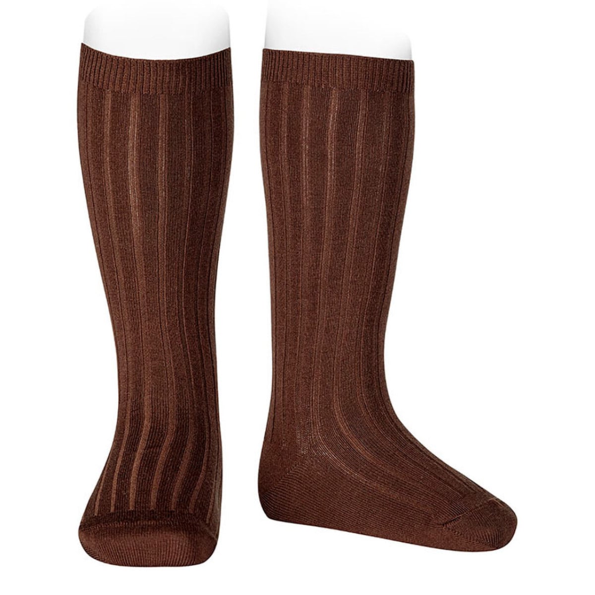 靴下 condor コンドル 14.5～24.5cm ベーシック リブ ニーハイソックス カラー2 （ ソックス 子供 子ども用靴下 くつ下 くつした キッズ ジュニア リブソックス ハイソックス 丈夫 スペイン製 手触り 肌触り 滑らか ギフト おしゃれ ） 【カスターニャ 10】