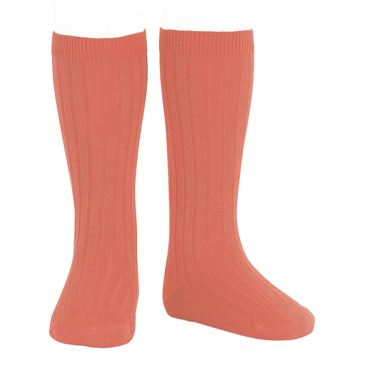 靴下 condor コンドル 14.5～24.5cm ベーシック リブ ニーハイソックス カラー2 （ ソックス 子供 子ども用靴下 くつ下 くつした キッズ ジュニア リブソックス ハイソックス 丈夫 スペイン製 手触り 肌触り 滑らか ギフト おしゃれ ） 【ペオーニア 4】