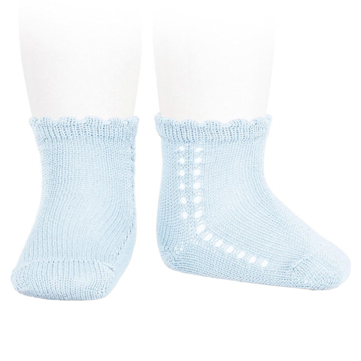 靴下 condor コンドル 8.5～13cm サイド オープンワーク パール ショートソックス （ ソックス ベビー用靴下 子供 ベビー キッズ くつ下 くつした 綿 コットン 丈夫 出産祝い おしゃれ 8.5 9 9.5 10 10.5 11 11.5 cm ） 【アスールベベ 0】