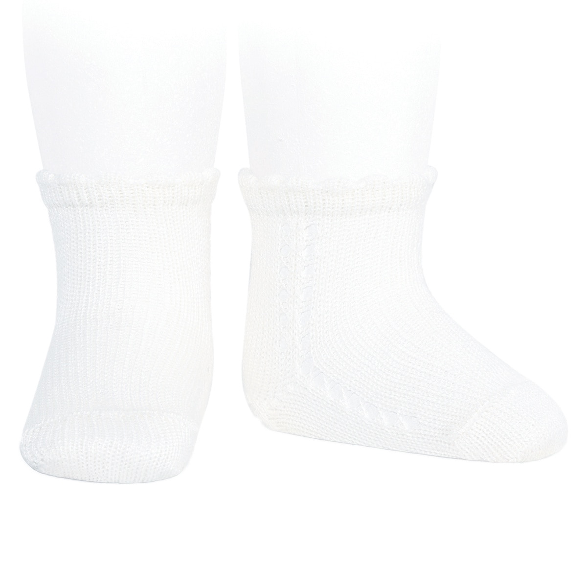 靴下 condor コンドル 13.5～19cm サイド オープンワーク パール ショートソックス （ ソックス 子ども用靴下 子供 キッズ くつ下 くつした 丈夫 キッズ用 綿 コットン スペイン製 ギフト おしゃれ ） 【ブランコ 6】