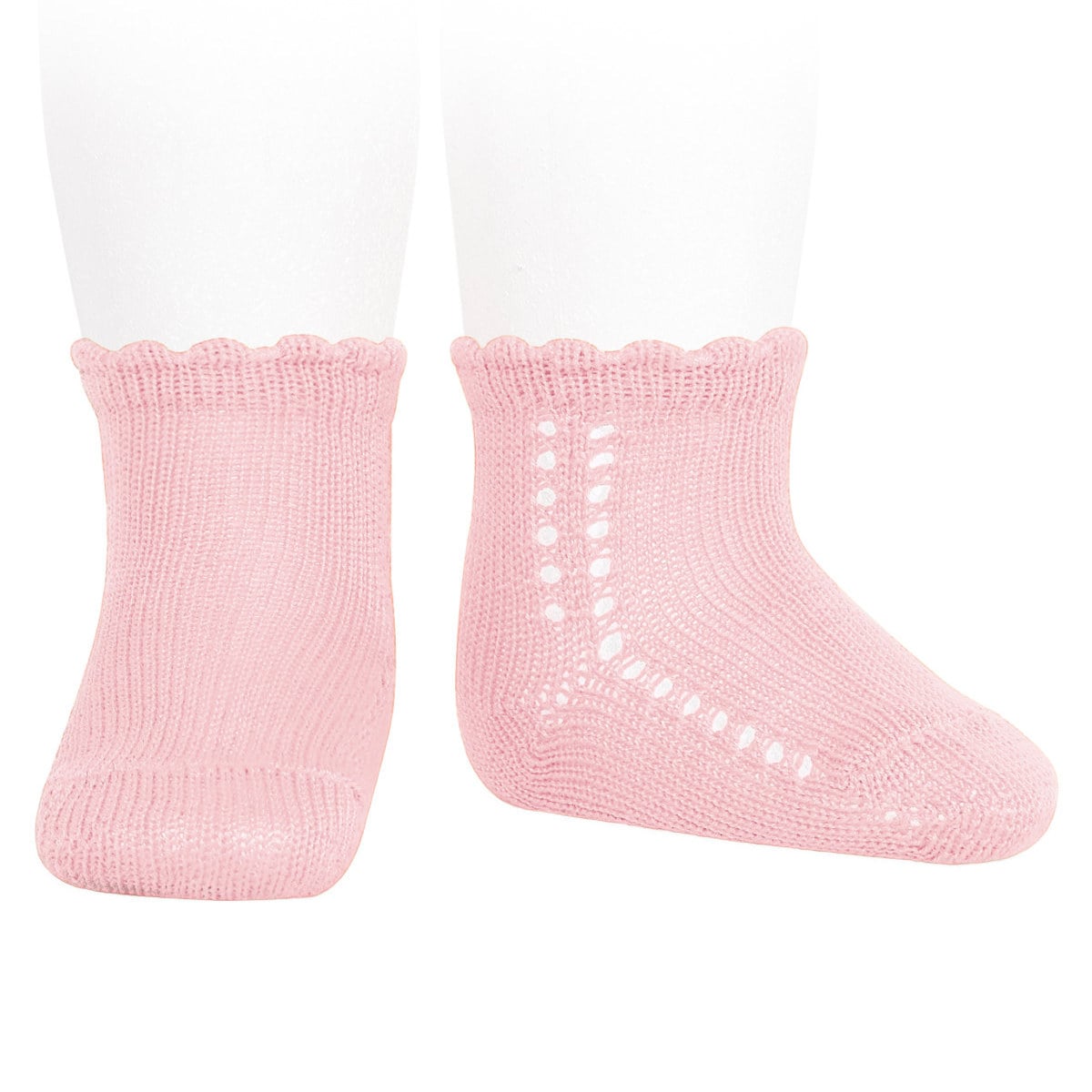 靴下 condor コンドル 13.5～19cm サイド オープンワーク パール ショートソックス （ ソックス 子ども用靴下 子供 キッズ くつ下 くつした 丈夫 キッズ用 綿 コットン スペイン製 ギフト おしゃれ ） 【ロサ 4】