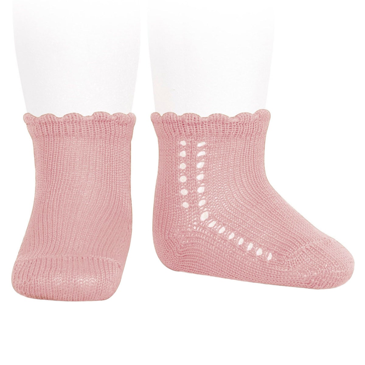 靴下 condor コンドル 13.5～19cm サイド オープンワーク パール ショートソックス （ ソックス 子ども用靴下 子供 キッズ くつ下 くつした 丈夫 キッズ用 綿 コットン スペイン製 ギフト おしゃれ ） 【ロサパロ 6】