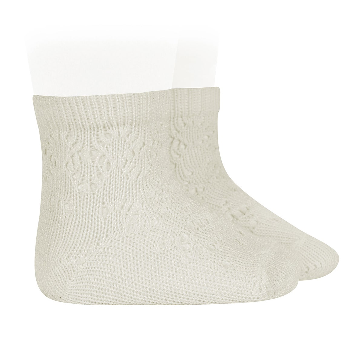 靴下 condor 子供 6ヶ月～3歳 パール ジオメトリック オープンワーク ショートソックス （ コンドル ベビー用靴下 ベビー キッズ ソックス くつ下 丈夫 くつした スペイン製 透かし編み ベビー用 キッズ用 ） 【カバ 2】