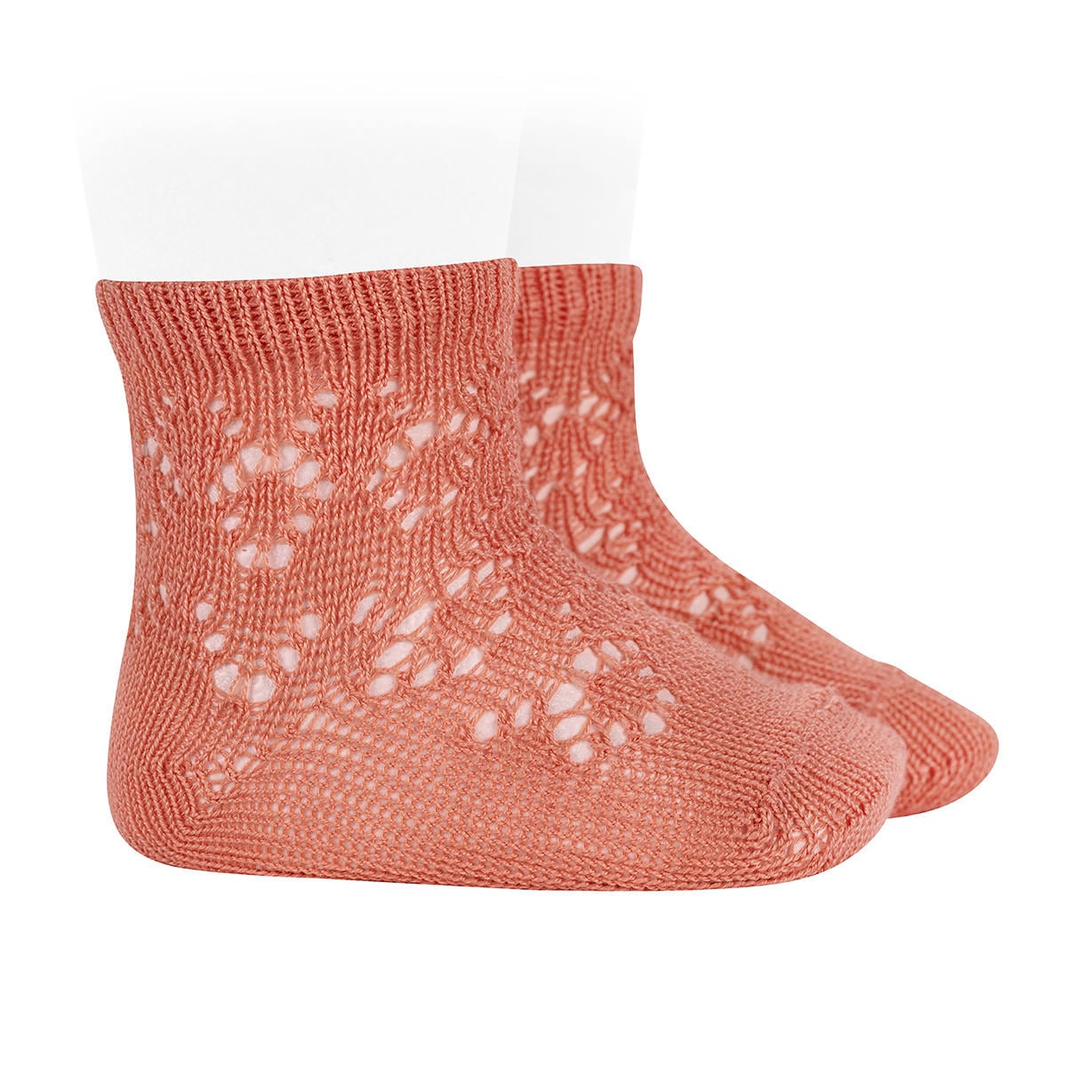 靴下 condor 子供 6ヶ月～3歳 パール ジオメトリック オープンワーク ショートソックス （ コンドル ベビー用靴下 ベビー キッズ ソックス くつ下 丈夫 くつした スペイン製 透かし編み ベビー用 キッズ用 ） 【ペオーニア 1】