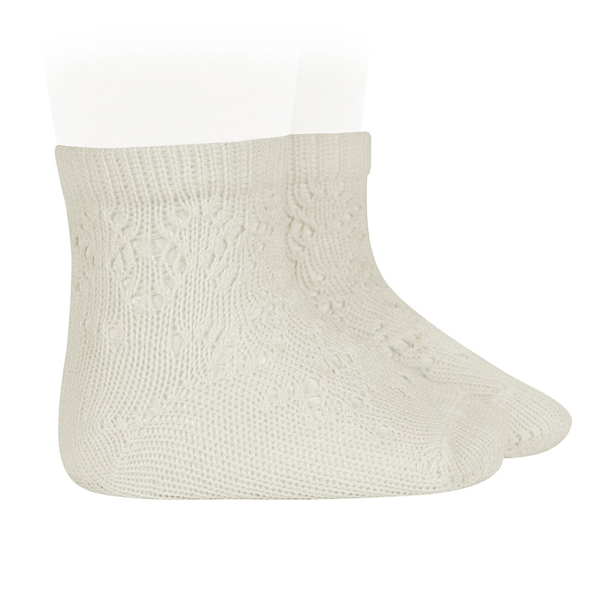 靴下 condor 子供 4歳～7歳 パール ジオメトリック オープンワーク ショートソックス （ コンドル 子ども用靴下 キッズ ソックス くつ下 くつした Perle geometric openwork short socks 丈夫 キッズ用 綿 コットン ） 【カバ 4】