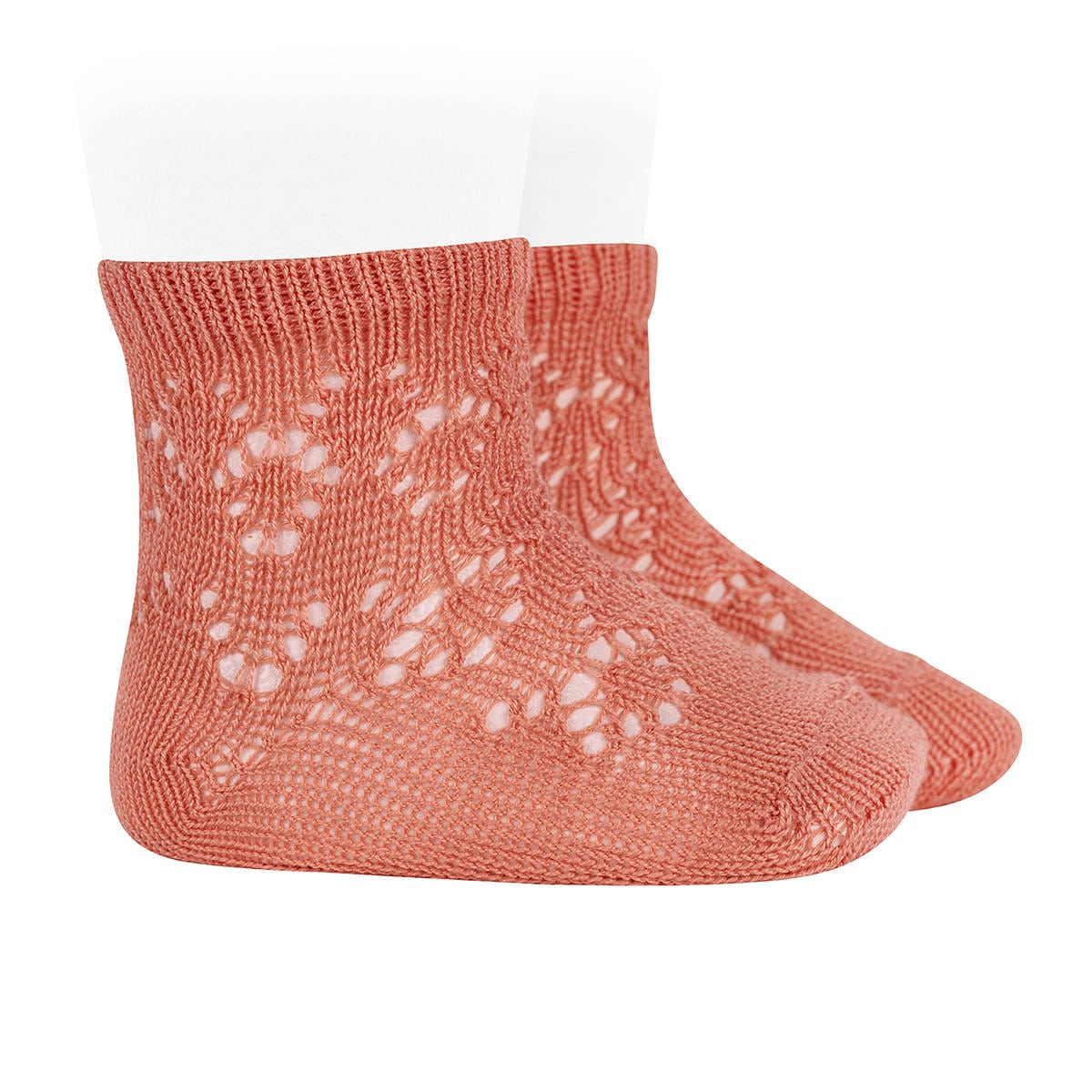 靴下 condor 子供 4歳～7歳 パール ジオメトリック オープンワーク ショートソックス （ コンドル 子ども用靴下 キッズ ソックス くつ下 くつした Perle geometric openwork short socks 丈夫 キッズ用 綿 コットン ） 【ペオーニア 6】