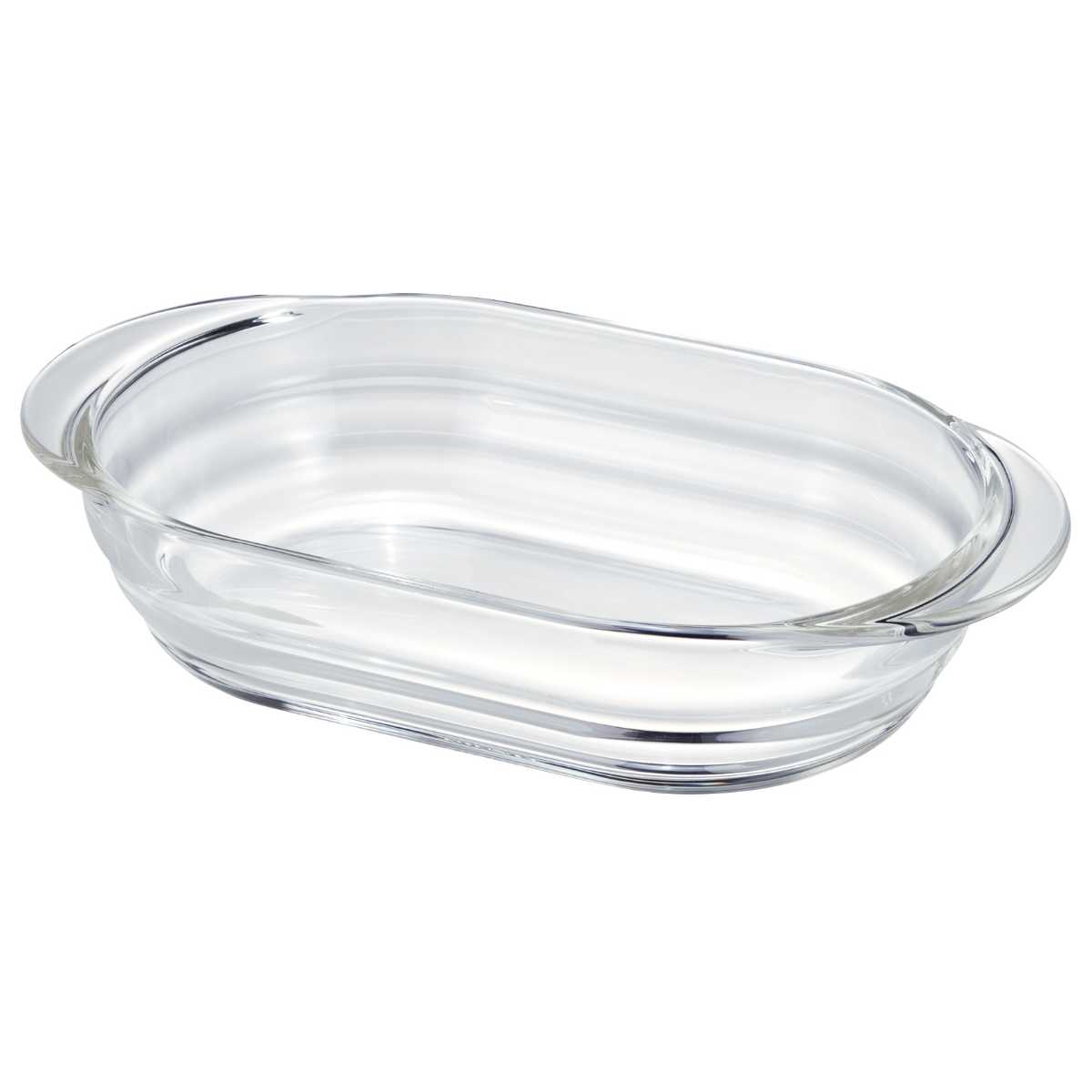 ハリオ グラタン皿 21cm 耐熱ガラス （ HARIO 食洗機対応 電子レンジ対応 オーブン対応 ガラス 耐熱皿 耐熱容器 日本製 耐熱 くっつきにくい 耳付き オーバル 楕円 積み重ね 省スペース おしゃれ ）