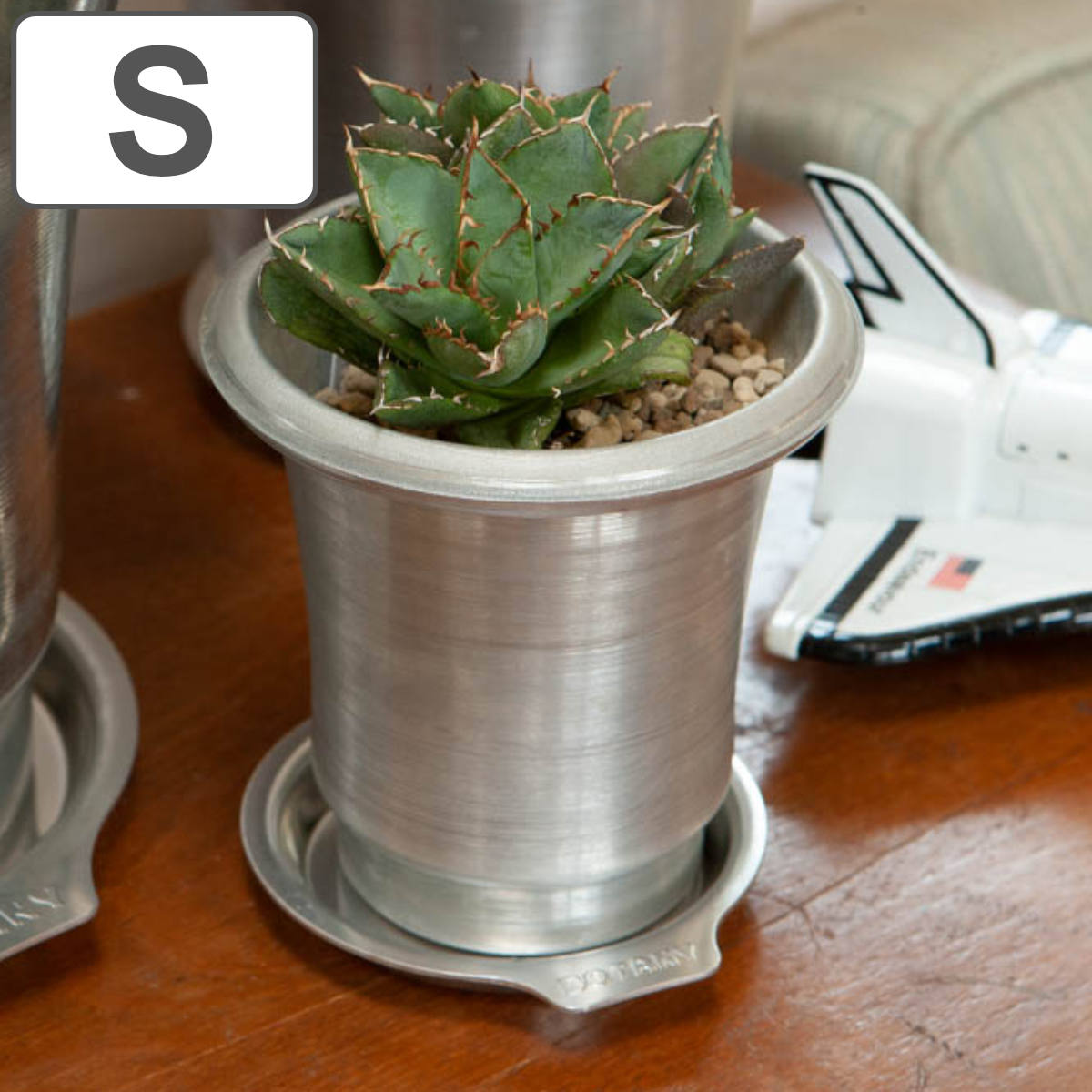 ダルトン ポット＆ソーサー S アルミニウム （ DULTON ポット 植木鉢 プランター アルミポット 鉢 プラントポット 鉢ポット アルミ ソーサー付き ソーサー 観葉植物 ）