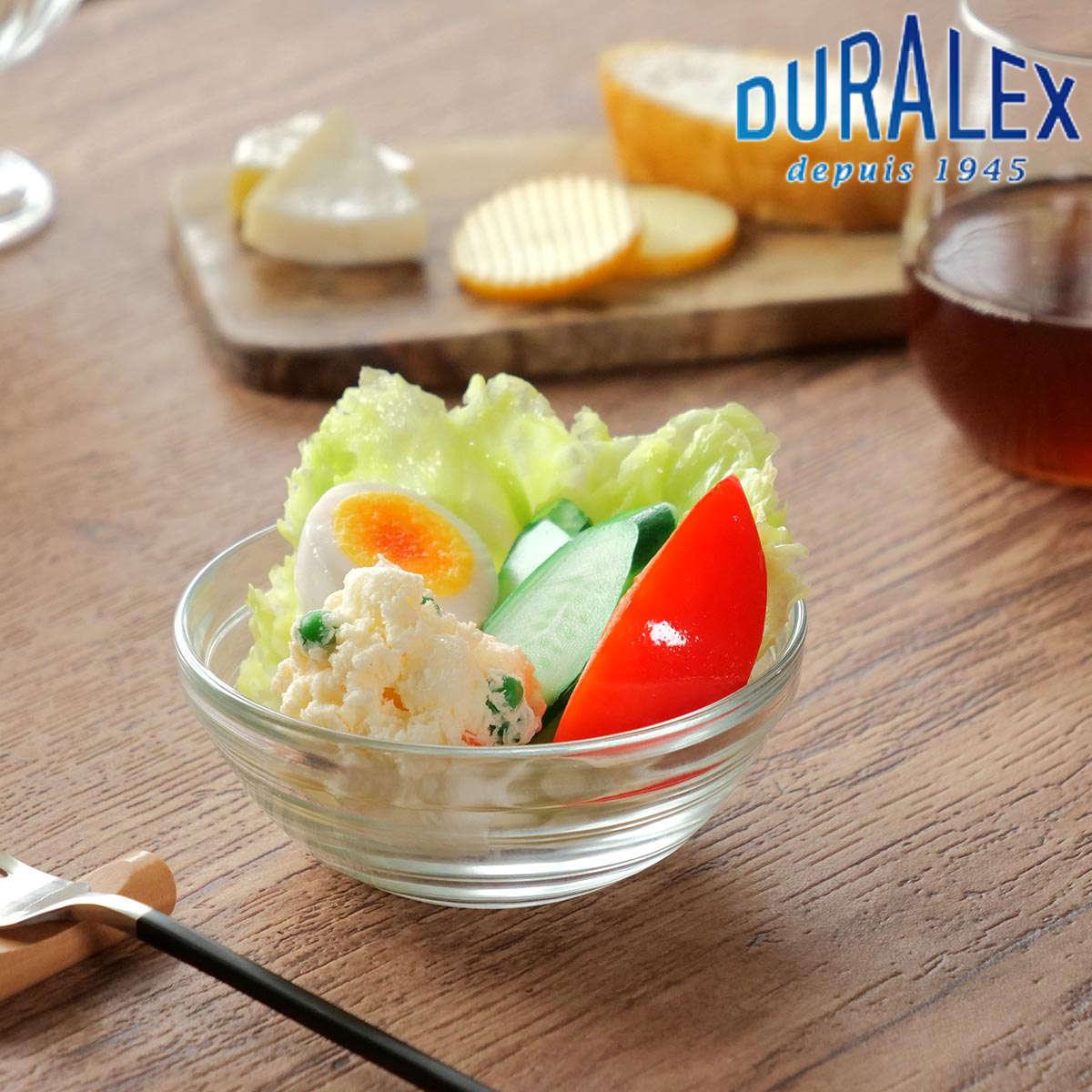 DURALEX デュラレックス リススタック ボウル 12cm （ LYS STACK 食洗機対応 電子レンジ対応 強化ガラス サラダボウル 食器 ガラス ガラス製 サラダ フルーツ アイス 丈夫 シンプル 洋食器 おしゃれ ）