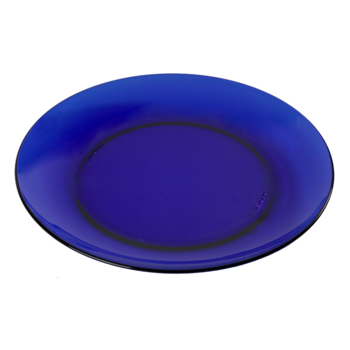 デュラレックス プレート 23.5cm SAPHIR サファイア 強化ガラス 6枚セット （ 食洗機対応 電子レンジ対応 DURALEX 食器 皿 お皿 パスタ皿 ガラス ガラス製 ガラスプレート 丈夫 シンプル ブルー 青 洋食器 おしゃれ ）