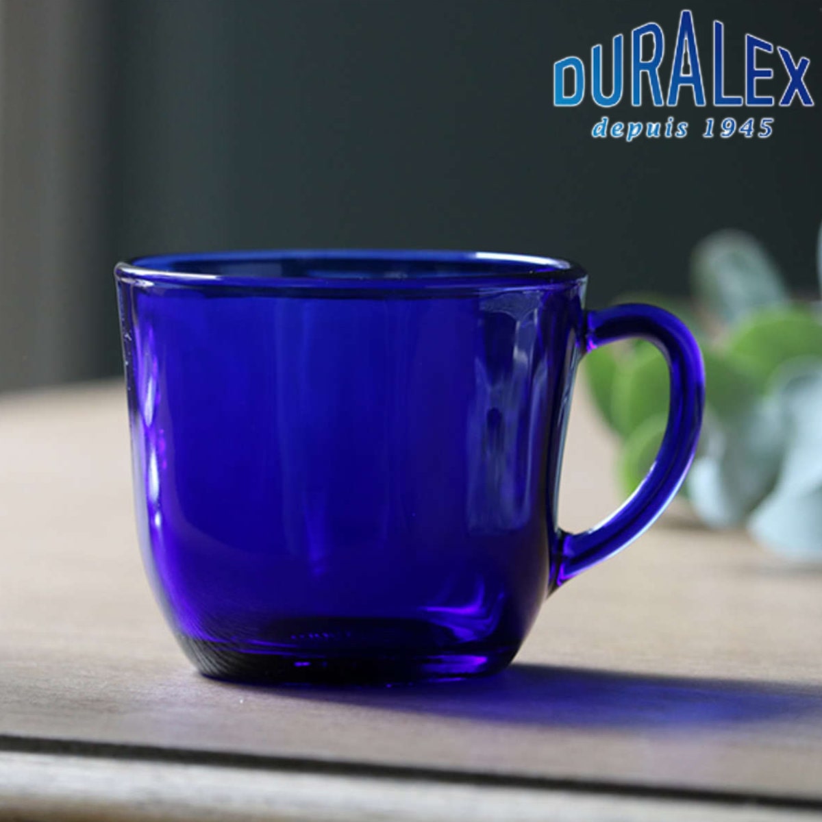 DURALEX デュラレックス サファイア マグカップ 220ml （ SAPHIR 食洗機対応 電子レンジ対応 強化ガラス 食器 マグ カップ ガラス ガラス製 ガラスコップ 丈夫 シンプル ブルー 青 洋食器 おしゃれ ）