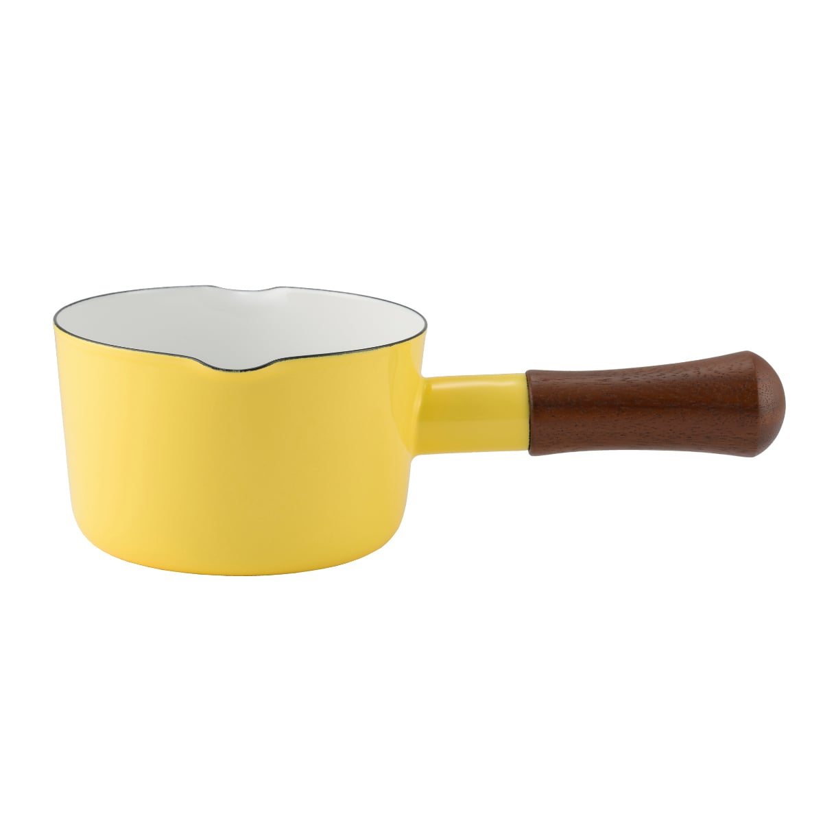 ミルクパン 12cm ナチュール 富士ホーロー （ Honey Ware ハニーウェア ガス火専用 片手鍋 ソースパン ホーロー鍋 12センチ 片手なべ ほうろう鍋 琺瑯鍋 両口鍋 小鍋 ホーロー 鍋 ミニ 小さい 小ぶり ） 【バターイエロー】