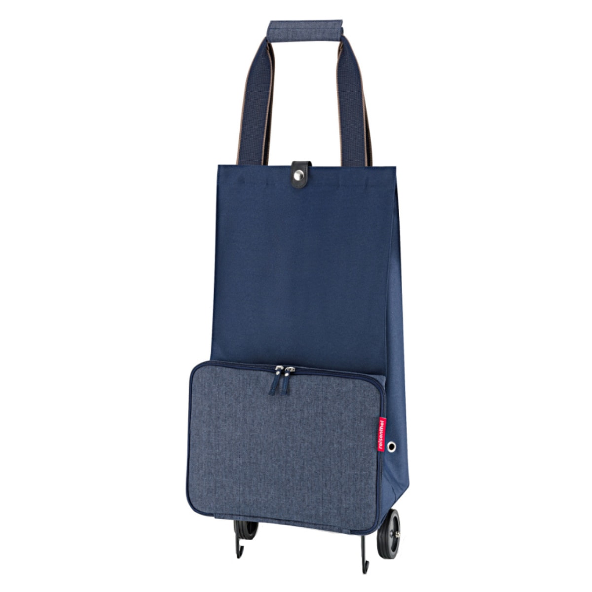 ショッピングカート reisenthel ライゼンタール FOLDABLETROLLEY （ トローリー 折りたたみ 買い物カート 30L キャリーカート 2輪 ハンドル 持ち手 伸縮 キャスター付き 買い物 鞄 旅行 ショッピング レジャー スポーツ ） 【HERRINGBONEDARKBLUE】