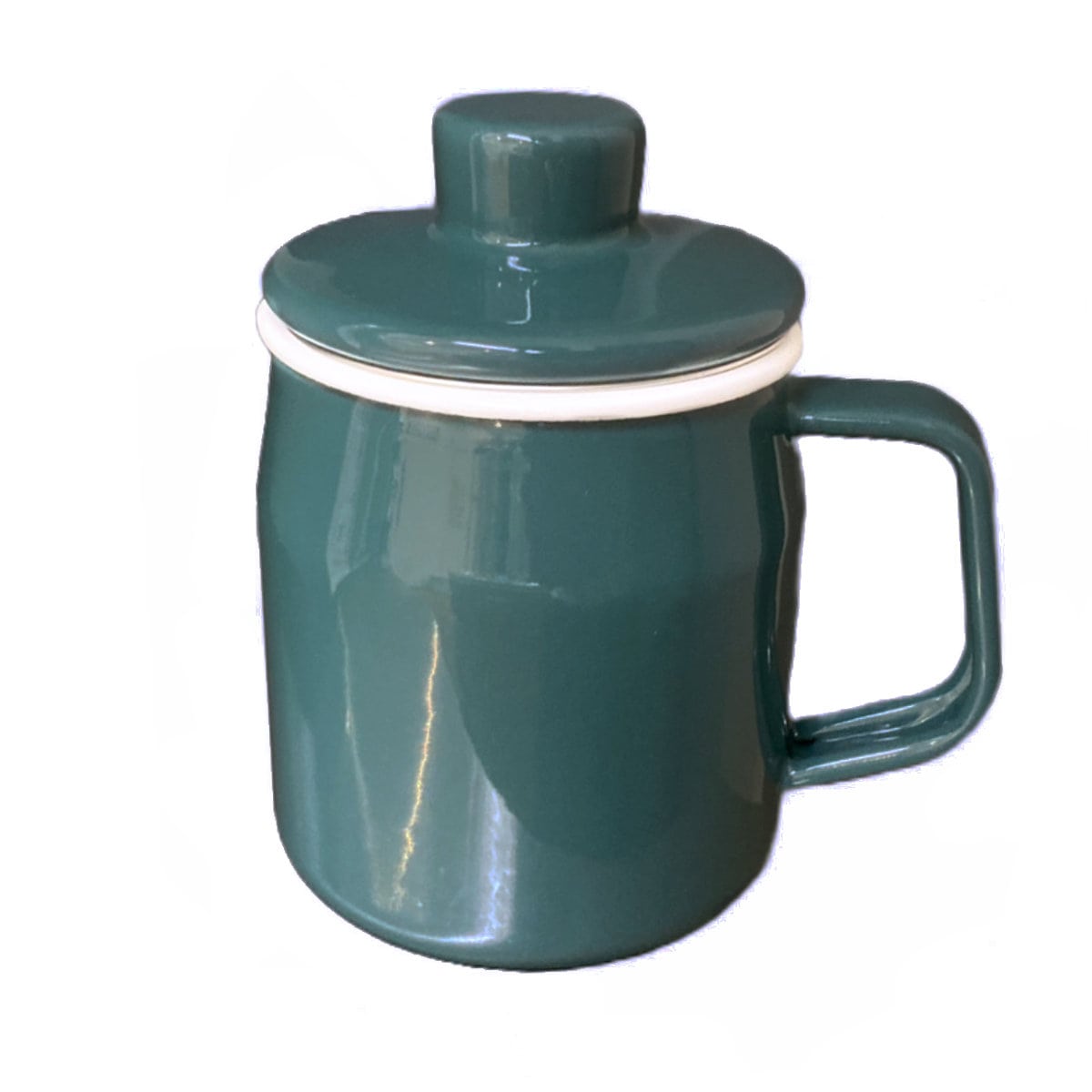 オイルポット 350ml Filto ミニ 富士ホーロー Honey Ware ハニーウェア （ 油ポット 油こし器 オイルストッカー フィルト 0.35L コンパクト こし網付き ホーロー 琺瑯 油 保存 容器 ろ過 おしゃれ ） 【スモークブルー】