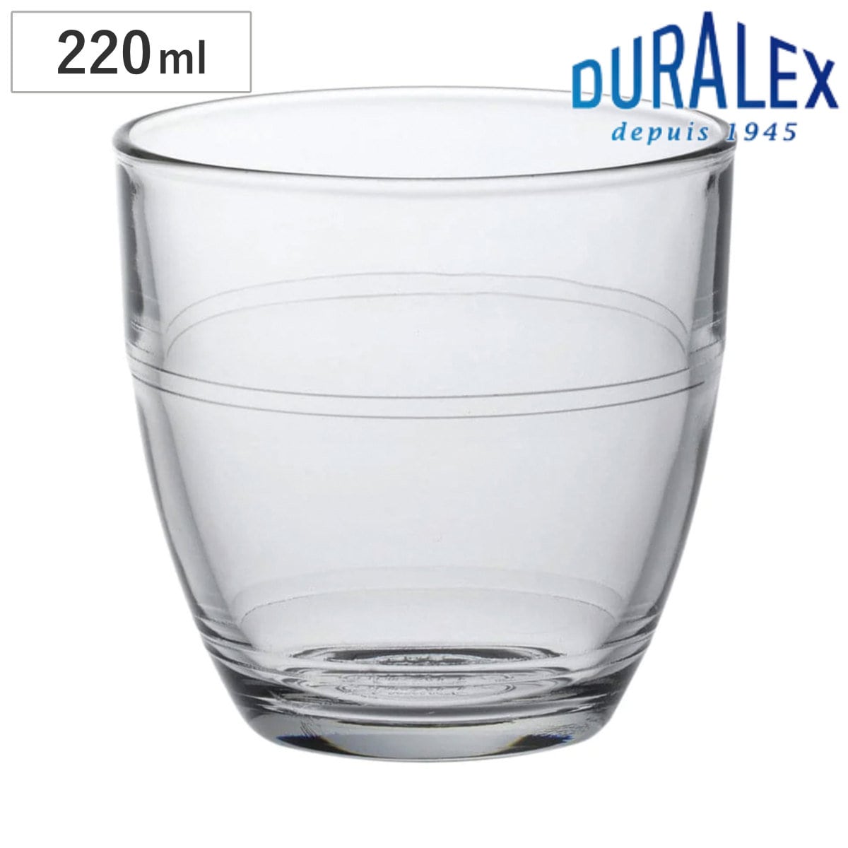 DURALEX デュラレックス ジゴン グラス 220ml （ GIGOGNE 食洗機対応 電子レンジ対応 強化ガラス カップ コップ ガラス コーヒー 紅茶 アイス ホット デザート 前菜 スタッキング 耐熱 熱湯 おしゃれ ）