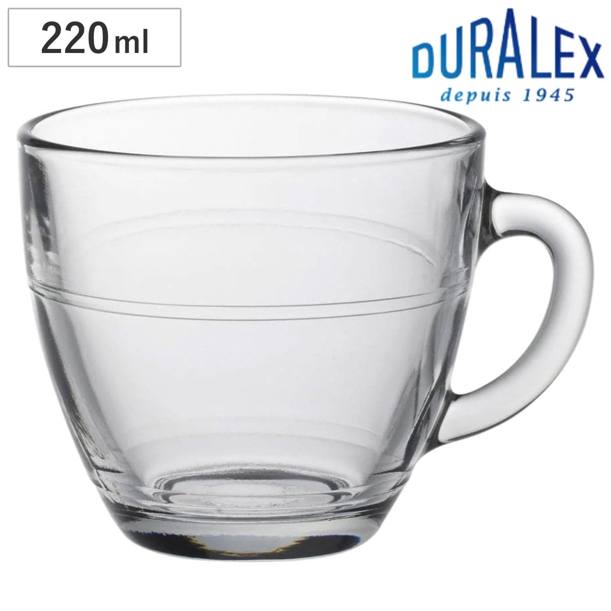 DURALEX デュラレックス ジゴン マグカップ 220ml （ GIGOGNE 食洗機対応 電子レンジ対応 強化ガラス マグ カップ コップ ガラス コーヒー 紅茶 ティー アイス ホット オールシーズン 耐熱 熱湯 おしゃれ ）