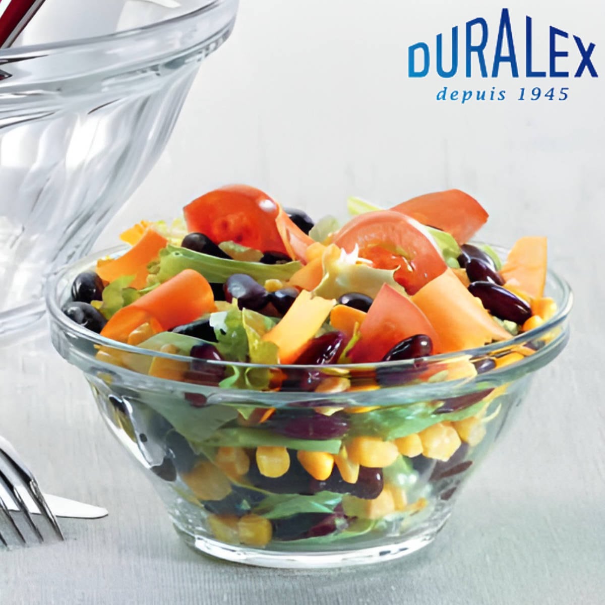 DURALEX デュラレックス ピカルディ ボウル 15cm （ PICARDIE 食洗機対応 電子レンジ対応 強化ガラス サラダボウル 食器 ガラス ガラス製 サラダ シリアル デザート スイーツ 丈夫 シンプル 洋食器 おしゃれ ）