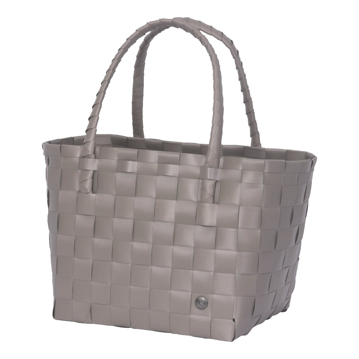 トートバッグ Handed By Paris （ ハンデッドバイ カゴバッグ ハンドバッグ レディース バスケット ハンドメイド カゴ かご 編み込み マチあり 長方形 小物入れ 小物収納 リサイクル素材 おしゃれ ） 【liver】