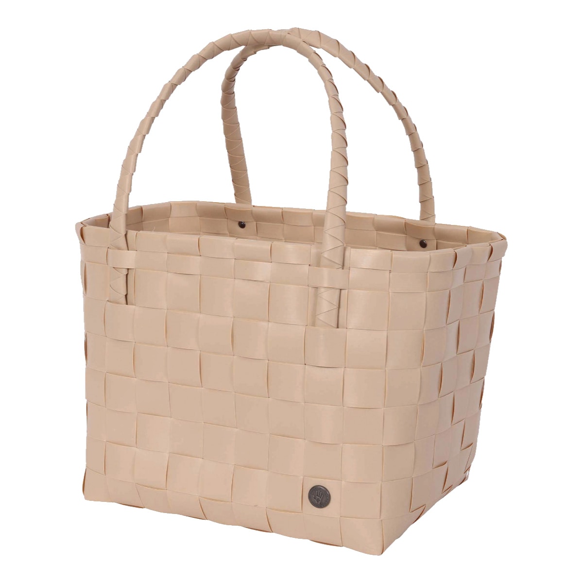 トートバッグ Handed By Paris （ ハンデッドバイ カゴバッグ ハンドバッグ レディース バスケット ハンドメイド カゴ かご 編み込み マチあり 長方形 小物入れ 小物収納 リサイクル素材 おしゃれ ） 【softpeach】