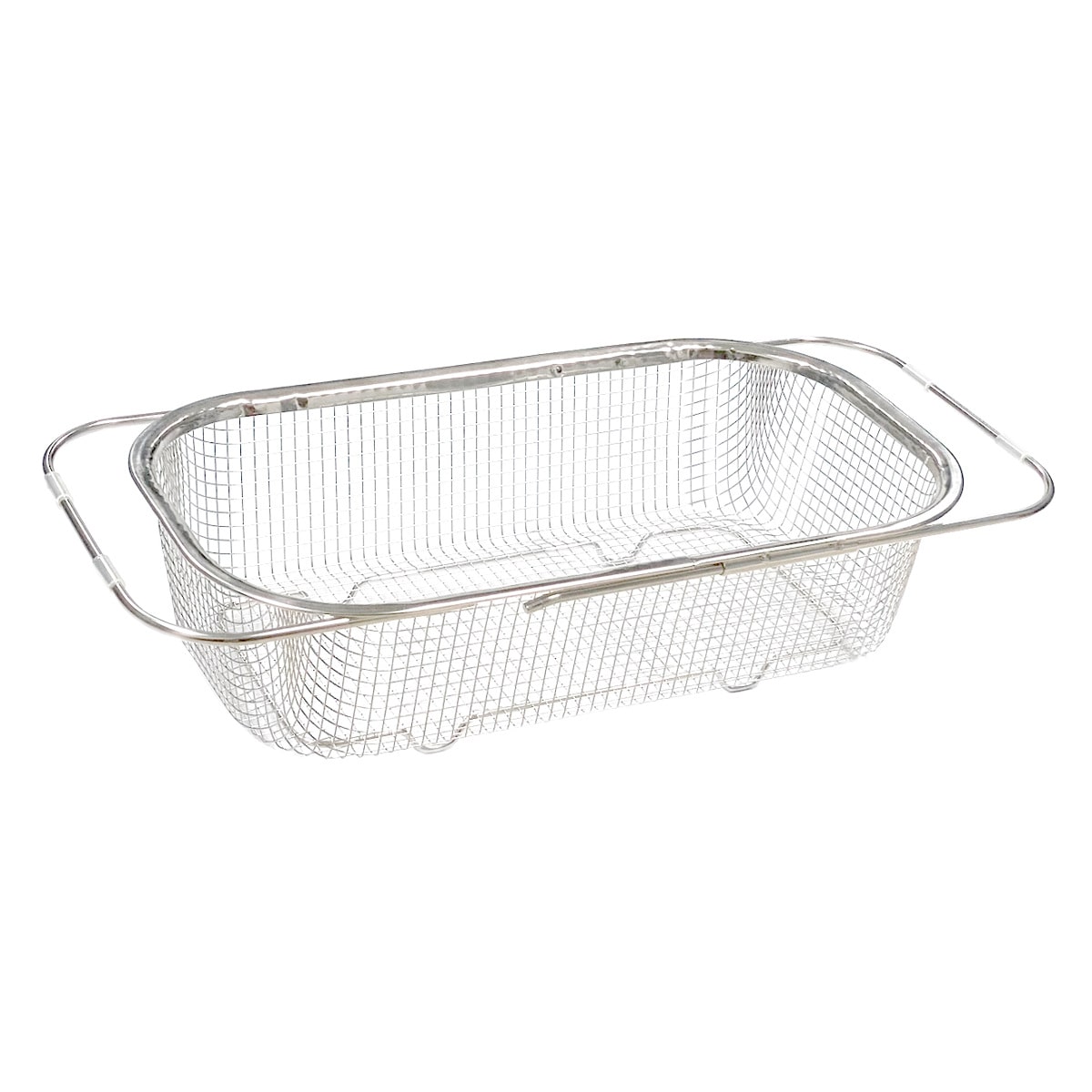 ビーワーススタイル すっきり暮らす水切りかご 深型 シンク渡しタイプ （ 水切りラック 伸縮 日本製 ステンレス 水切りかご シンク上 燕三条 シンク渡し 水切り 食洗機対応 シンク 渡し ザル ）