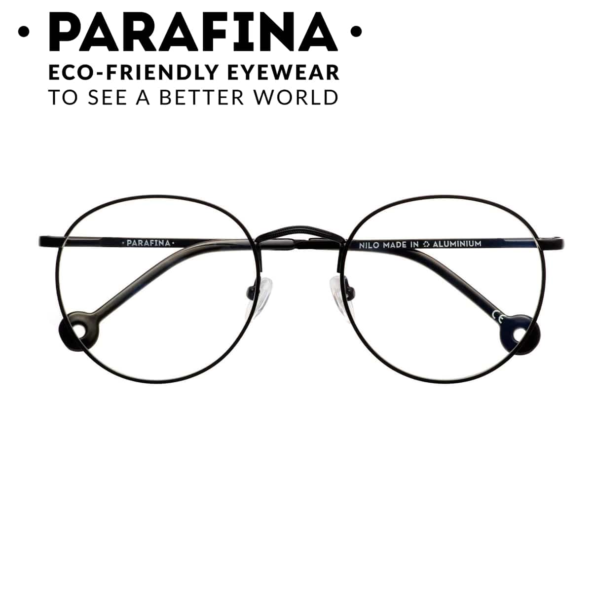 PC用メガネ PARAFINA NILO レディース メンズ おしゃれ （ PCメガネ メガネ 軽量 フレーム 眼鏡 めがね ブルーライト 反射防止 度なし ポリカーボネート アルミ ）