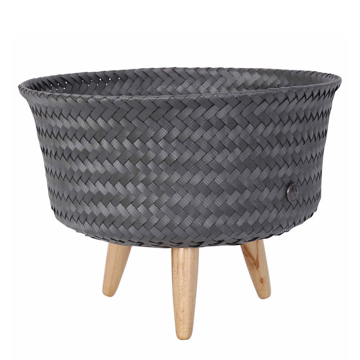プランター カバー HandedBy UP LOW （ プランターカバー 鉢カバー かご バスケット 植木鉢カバー 植木鉢入れ 脚付き ハンデッドバイ ハンドメイド ポットカバー 花台 植物 花 観葉花台 小物入れ インテリア エコ ） 【DARKGREY】