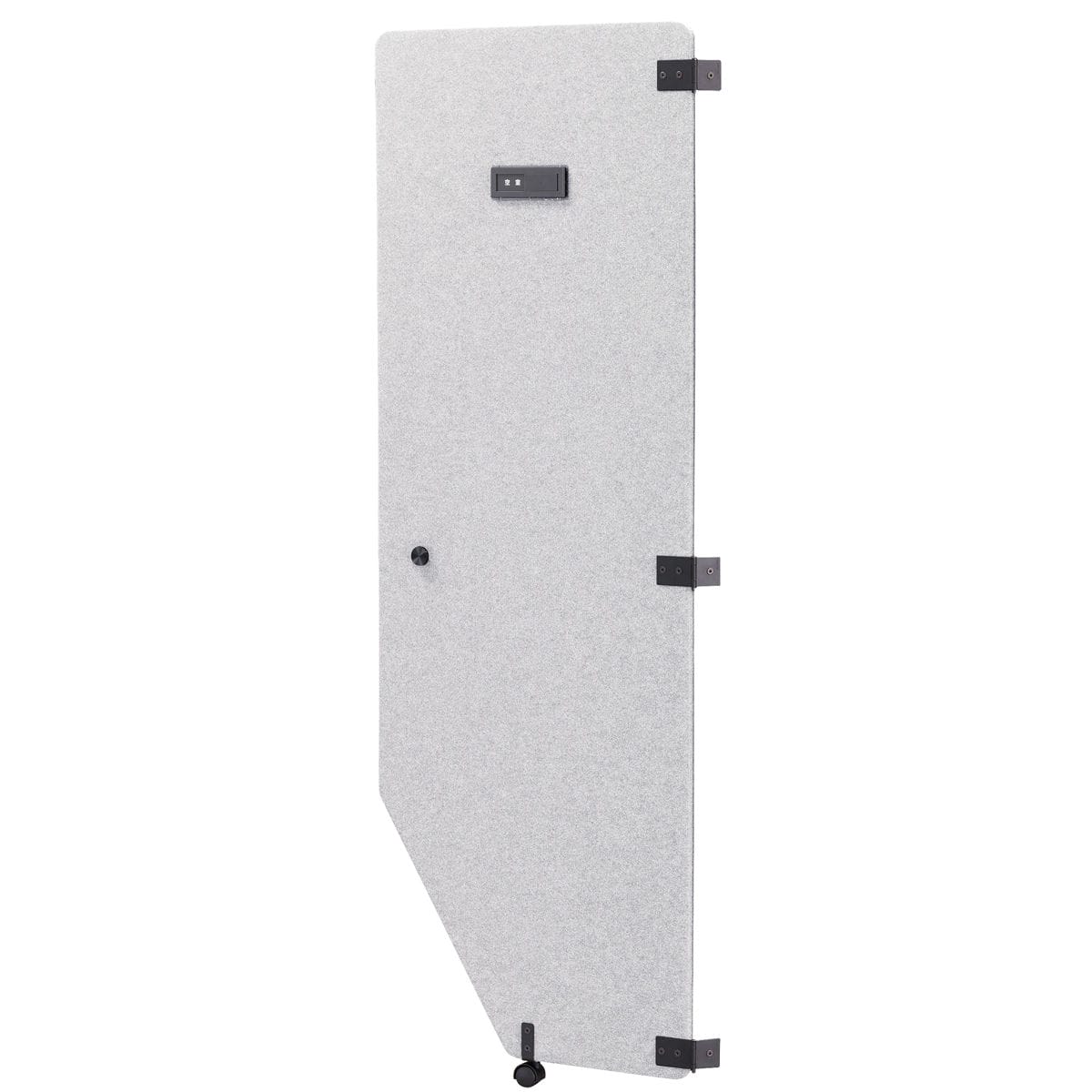 吸音ブース用ドア オフィスブース ハニカムドア REMUTE （ 間仕切り 衝立 パーテーション 吸音ブース用 パーツ 扉 ドア キャスター付き 吸音 ボックス オフィス リモートワーク ブース 個室 テレワーク Web会議 ついたて 追加パーツ ） 【ライトグレー】