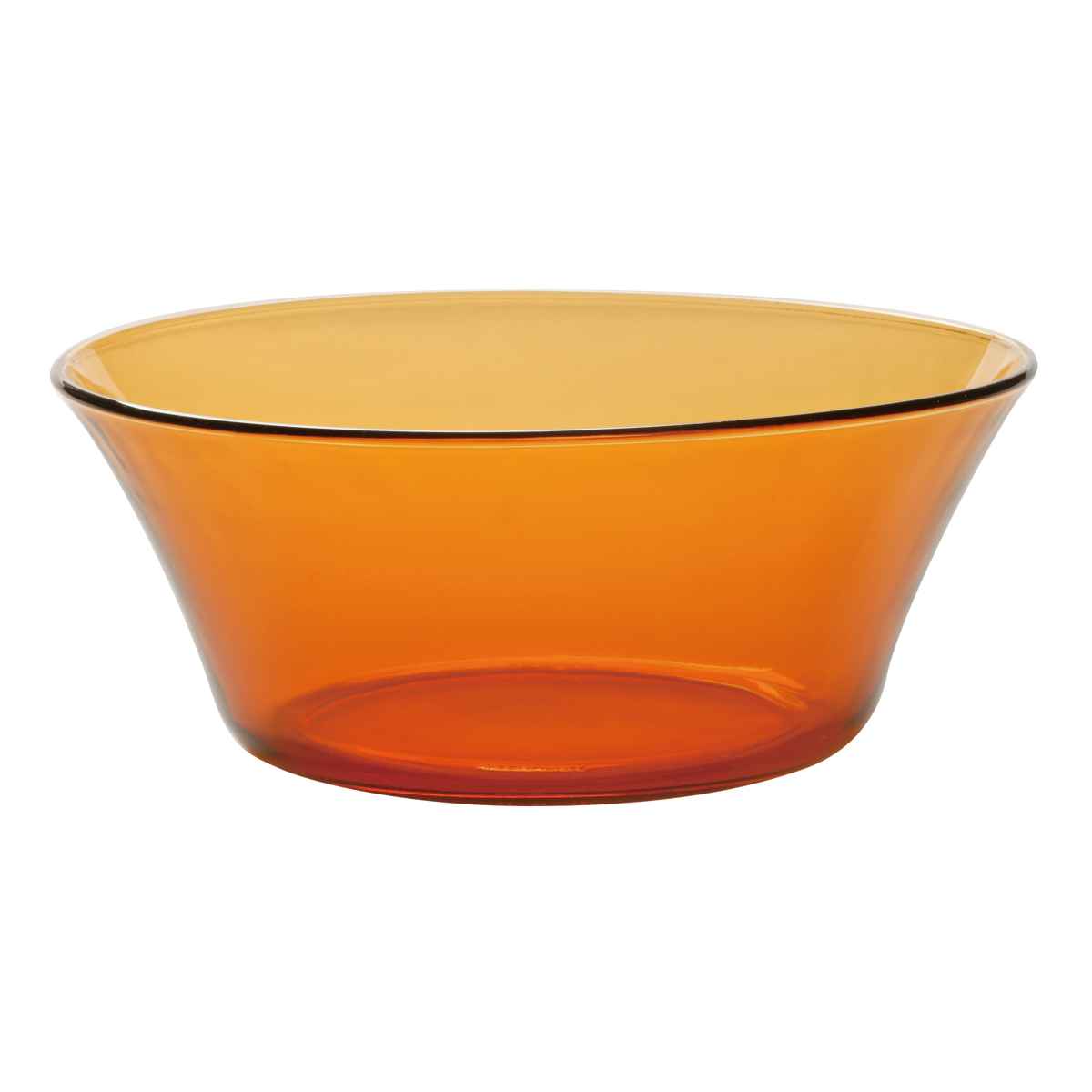 デュラレックス ボウル 17cm ニセンボウル AMBER アンバー 強化ガラス （ DURALEX 食洗機対応 電子レンジ対応 サラダボウル ガラス食器 サラダ フルーツ レトロ 耐熱性 丈夫 割れにくい おしゃれ ）