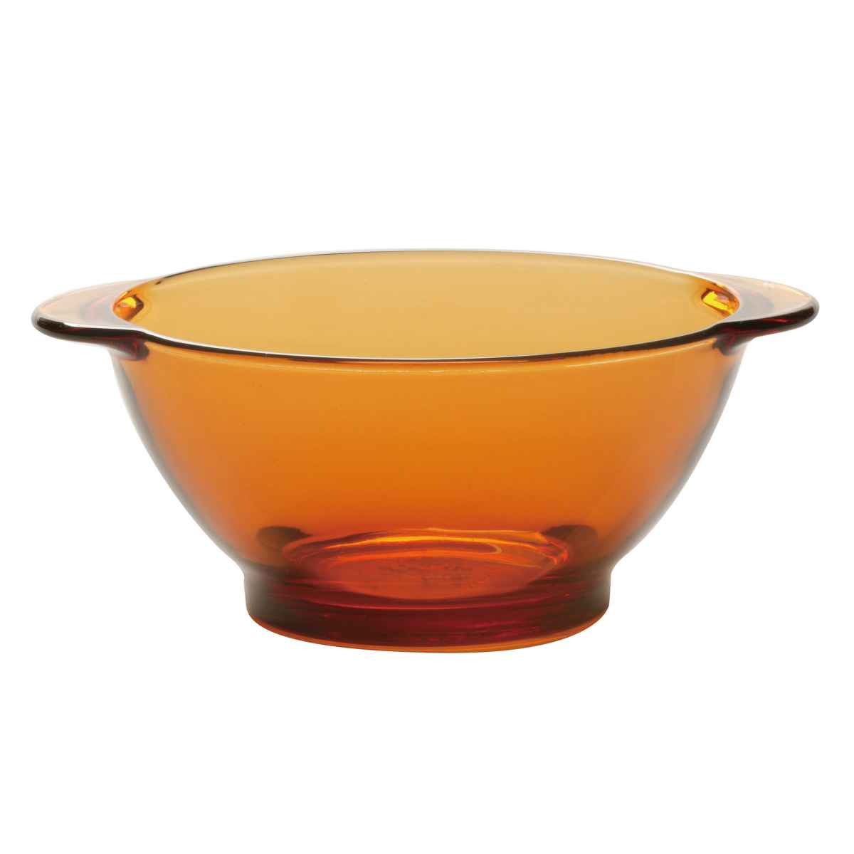 デュラレックス ボウル 17cm 取っ手付き ニセンボウル AMBER アンバー 強化ガラス （ DURALEX 食洗機対応 電子レンジ対応 サラダボウル ガラス食器 サラダ フルーツ レトロ 耐熱性 丈夫 割れにくい おしゃれ ）