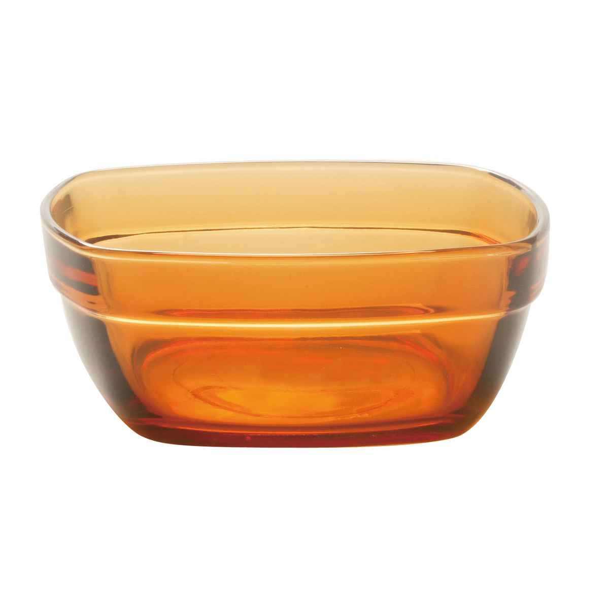 デュラレックス ボウル 9cm カレボウル AMBER アンバー 強化ガラス （ DURALEX 食洗機対応 電子レンジ対応 豆鉢 小鉢 鉢 アイス ヨーグルト フルーツ ナッツ レトロ 耐熱性 丈夫 割れにくい おしゃれ ）