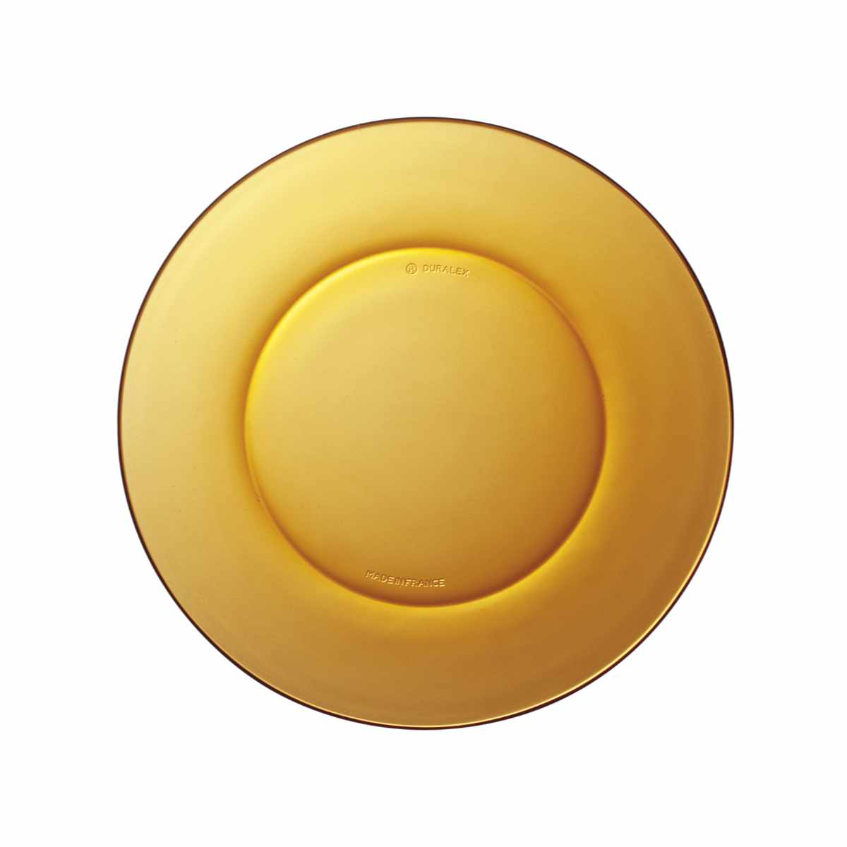 デュラレックス プレート 19cm AMBER アンバー 強化ガラス （ DURALEX 食洗機対応 電子レンジ対応 中皿 デザートプレート パン皿 トースト皿 ガラス製 全面物理強化ガラス サラダ トースト デザート スイーツ 丈夫 レトロ おしゃれ ）