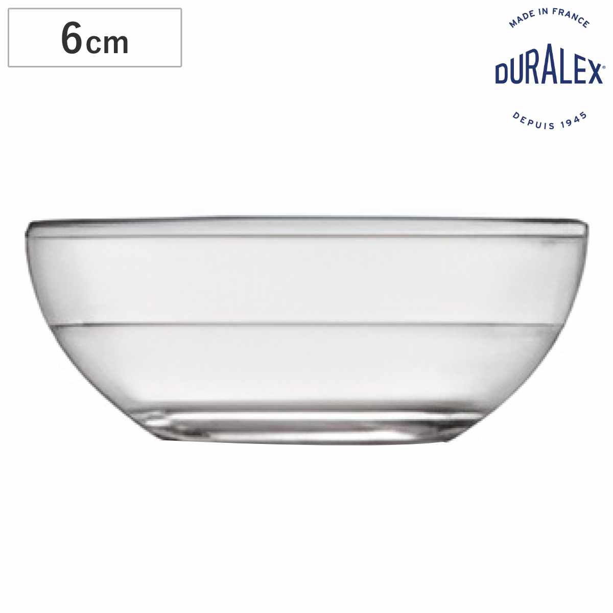DURALEX デュラレックス リスボウル ボウル 6cm （ LYS BOWL 食洗機対応 電子レンジ対応 強化ガラス デザートカップ 豆鉢 ガラス製 全面物理強化ガラス ソース ナッツ デザート アイス 丈夫 シンプル おしゃれ ）