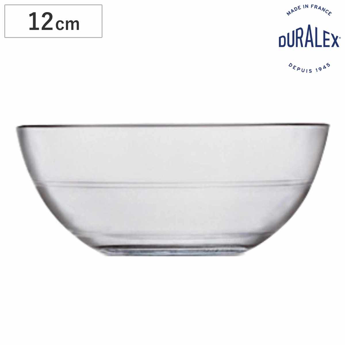 DURALEX デュラレックス リスボウル ボウル 12cm （ LYS BOWL 食洗機対応 電子レンジ対応 強化ガラス デザートボウル サラダボウル ガラス製 全面物理強化ガラス フルーツ デザート シリアル 丈夫 シンプル おしゃれ ）