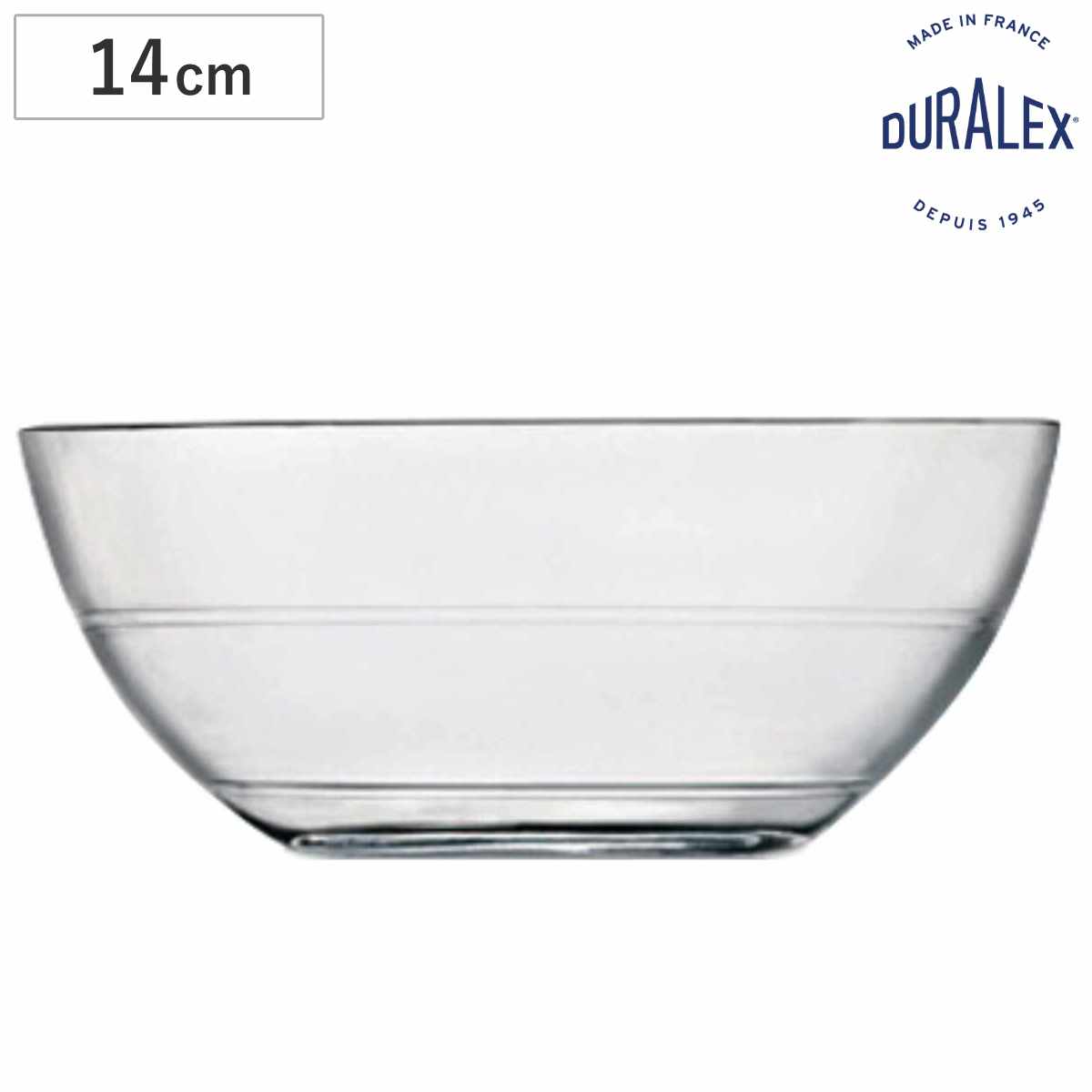 DURALEX デュラレックス リスボウル ボウル 14cm （ LYS BOWL 食洗機対応 電子レンジ対応 強化ガラス デザートボウル サラダボウル ガラス製 全面物理強化ガラス シリアル フルーツ デザート 丈夫 シンプル おしゃれ ）