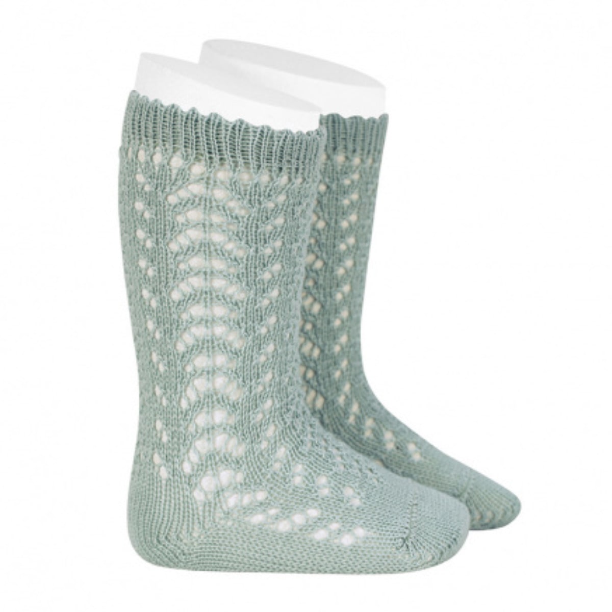 靴下 condor 子供 6ヶ月～3歳 パール オープンワーク ニーソックス カラー1 （ コンドル 子ども用靴下 ベビー キッズ ソックス くつ下 くつした Perle openwork knee socks ニーハイソックス ハイソックス 丈夫 綿 コットン ） 【ブルーマ 1】