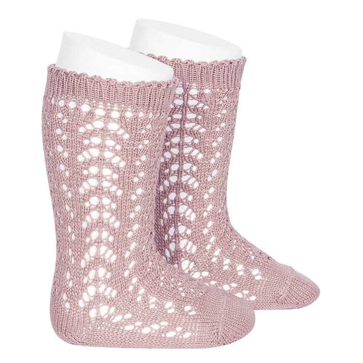 靴下 condor 子供 6ヶ月～3歳 パール オープンワーク ニーソックス カラー1 （ コンドル 子ども用靴下 ベビー キッズ ソックス くつ下 くつした Perle openwork knee socks ニーハイソックス ハイソックス 丈夫 綿 コットン ） 【ロサパロ 2】