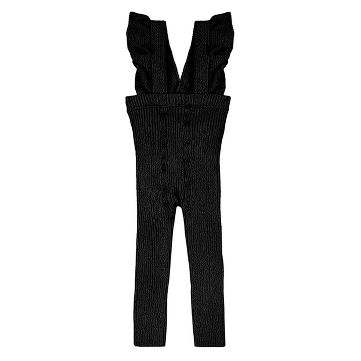 レギンス condor 子供 95～130cm フリル付き ウォームコットンレギンス カラー1 （ コンドル 子供用レギンス キッズレギンス キッズ Warm cotton leggings with flounced suspenders 95 100 110 ） 【ネグロ 6】