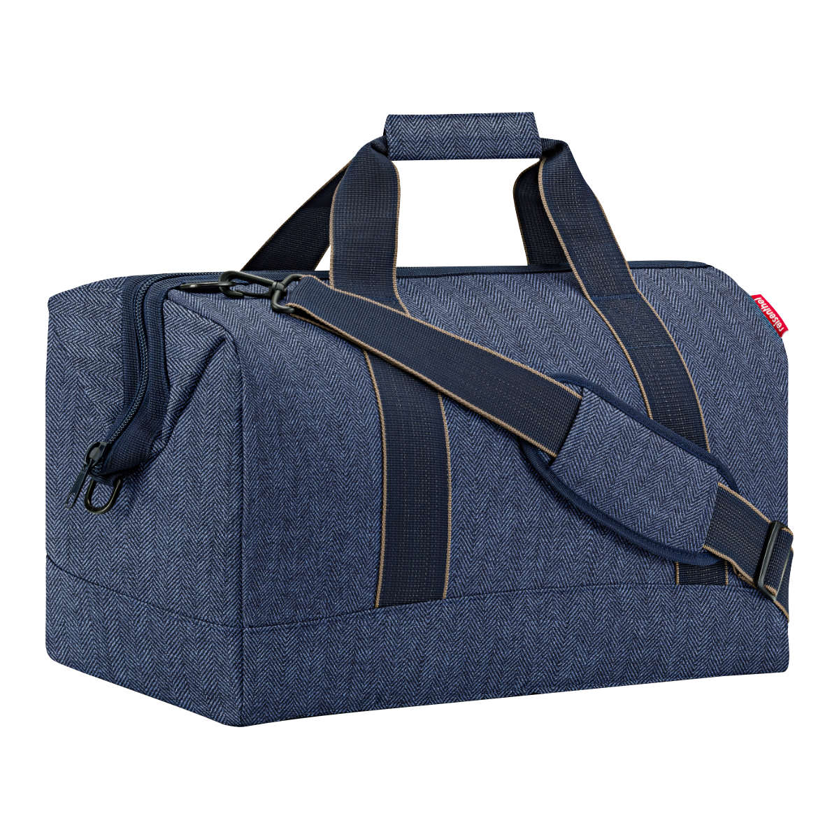 ボストンバッグ reisenthel ライゼンタール ALLROUNDER L ヘリンボーン （ かばん レディース トラベルバッグ 旅行 ネイル ネイルバッグ コスメ 美容 学生 介護 旅行バッグ ジム 2泊 3泊 メンズ ジムバッグ おしゃれ ） 【HERRINGBONEDARKBLUE】