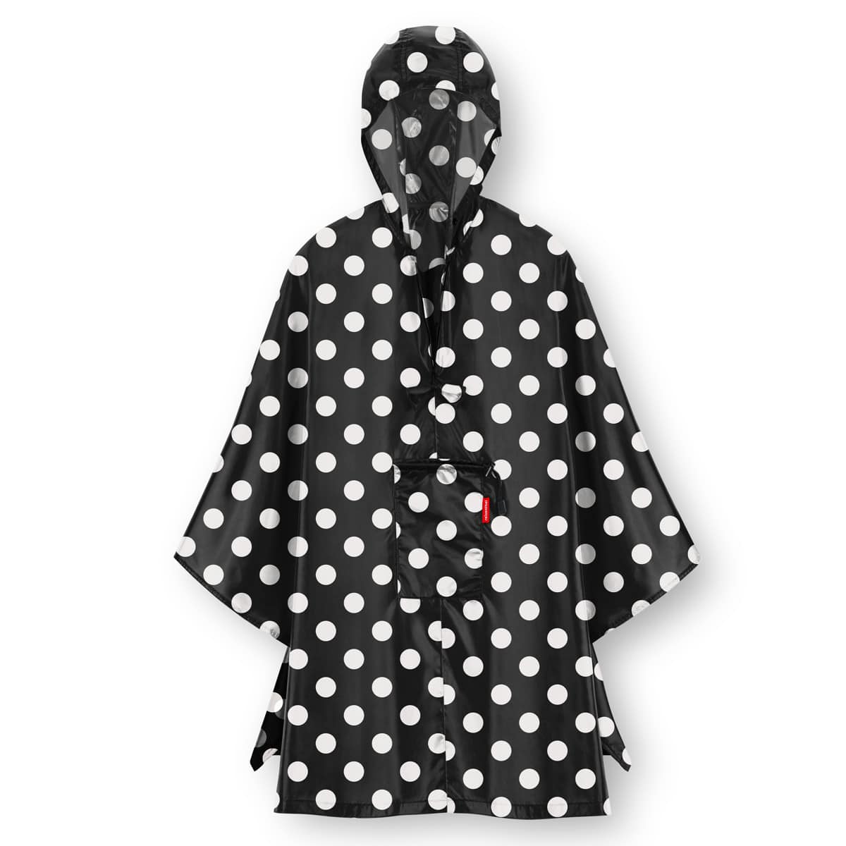 カッパ reisenthel MINI MAXI PONCHO DOTS WHITE ミニマキシ ポンチョ （ カッパ 雨具 レインポンチョ レインコート レディース 撥水加工 折り畳み レインウェア 自転車 コンパクト アウトドア ドット おしゃれ ライゼンタール ）