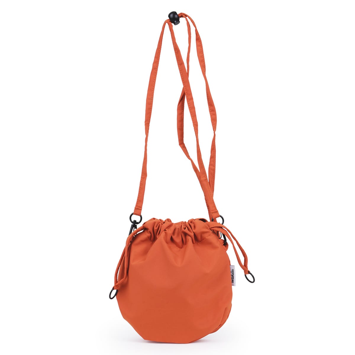 ショルダーバッグ Hellolulu BEA （ バッグ レディース ミニショルダー かばん 鞄 ドローストリングバッグ 軽い ハロルル サコッシュ 2way 巾着 斜め掛け 小さめ 撥水 内ポケット おしゃれ スタイリッシュ ） 【FlameOrange】