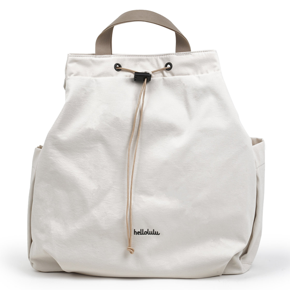 リュック Hellolulu ELIO ECOエディション （ リュックサック バッグ デイパック バックパック トートバッグ かばん 鞄 レディース ハロルル 巾着 軽い 撥水 2way 通学 通勤 ママバッグ マザーズバッグ おしゃれ ） 【Linen】