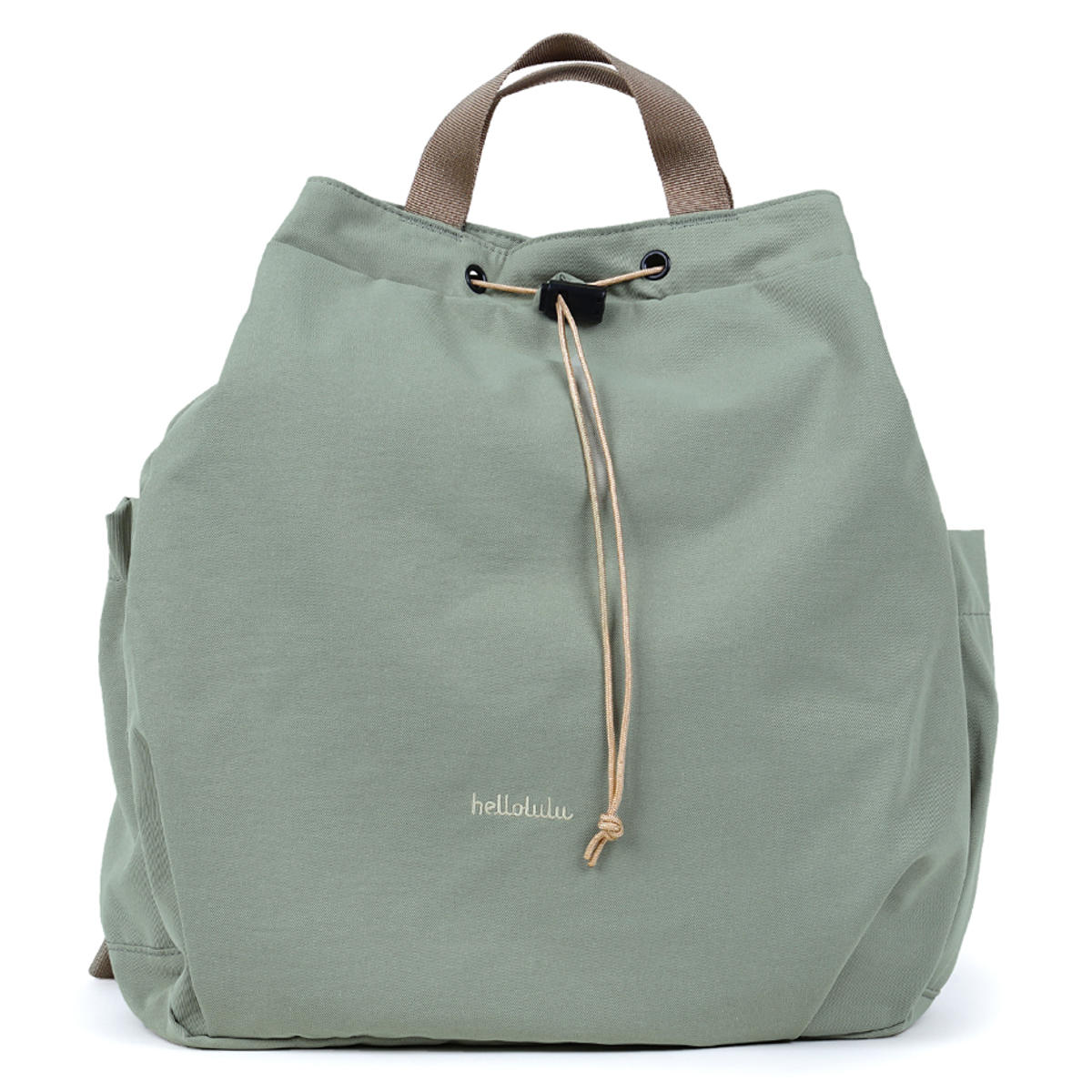 リュック Hellolulu ELIO ECOエディション （ リュックサック バッグ デイパック バックパック トートバッグ かばん 鞄 レディース ハロルル 巾着 軽い 撥水 2way 通学 通勤 ママバッグ マザーズバッグ おしゃれ ） 【PastelGreen】