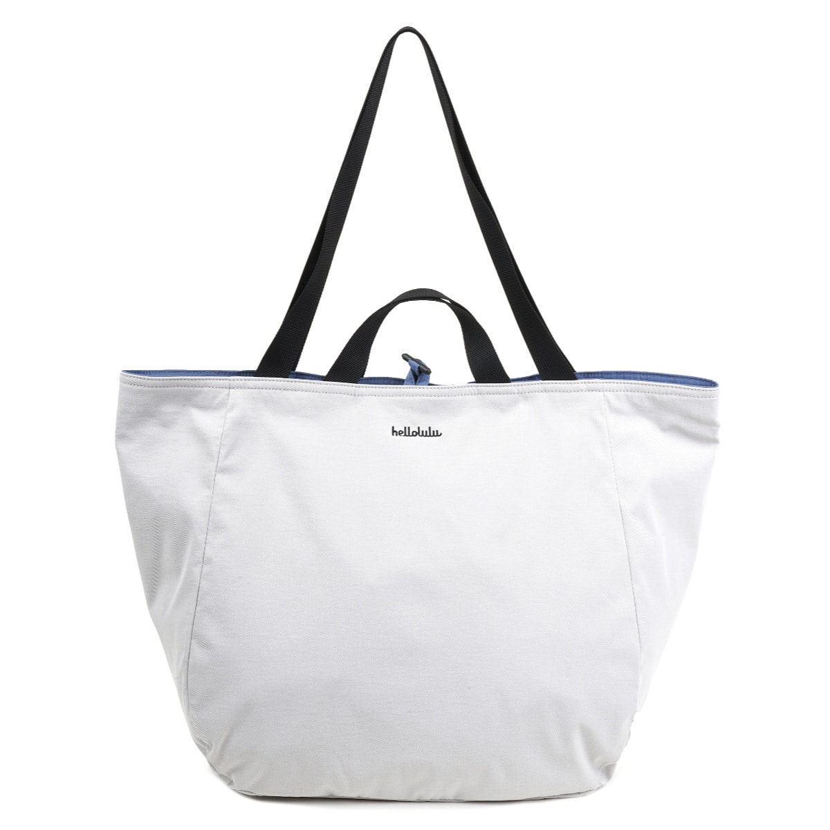 トートバッグ Hellolulu JAKE ECOエディション ダブルサイド 2ウェイ トート （ かばん バッグ ショルダーバッグ マザーズバッグ リバーシブル ハロルル レディース メンズ 軽い 撥水 通学 通勤 サイドポケット おしゃれ ） 【CloudyGray/ClassicBlue】