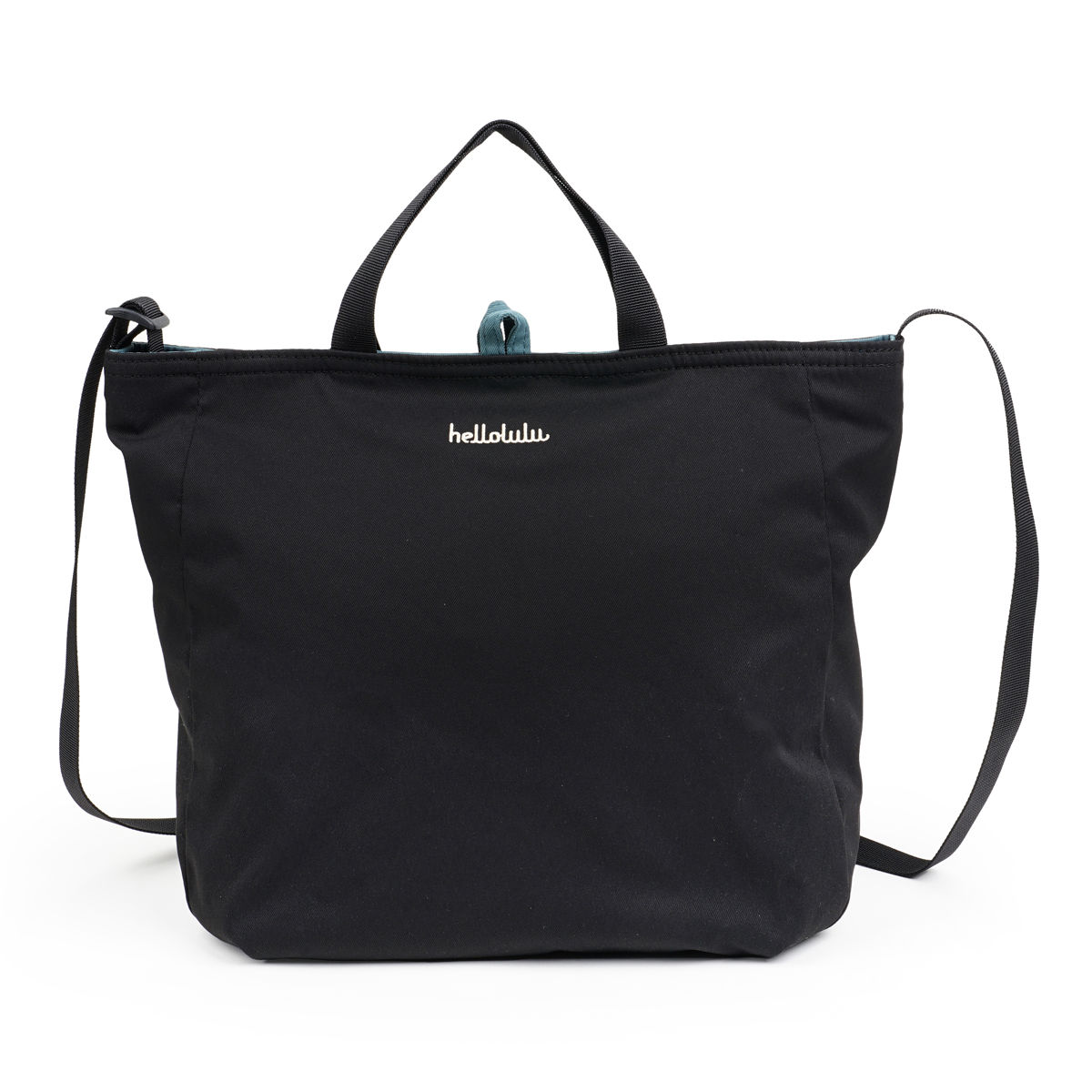 ショルダーバッグ Hellolulu JOLIE ECOエディション ダブルサイド 2ウェイ （ かばん バッグ マザーズバッグ トートバッグ リバーシブル ハロルル レディース メンズ 軽い 撥水 通学 通勤 サイドポケット 肩掛け おしゃれ ） 【UltraBlackxShadedSpruce】